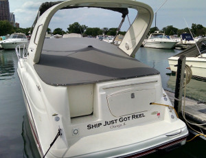 Cockpit Cover in Sunbrella Charcoal Grey